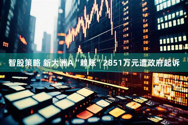 智股策略 新大洲A“赖账”2851万元遭政府起诉