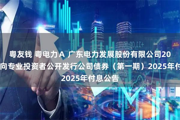 粤友钱 粤电力Ａ 广东电力发展股份有限公司2021年面向专业投资者公开发行公司债券（第一期）2025年付息公告